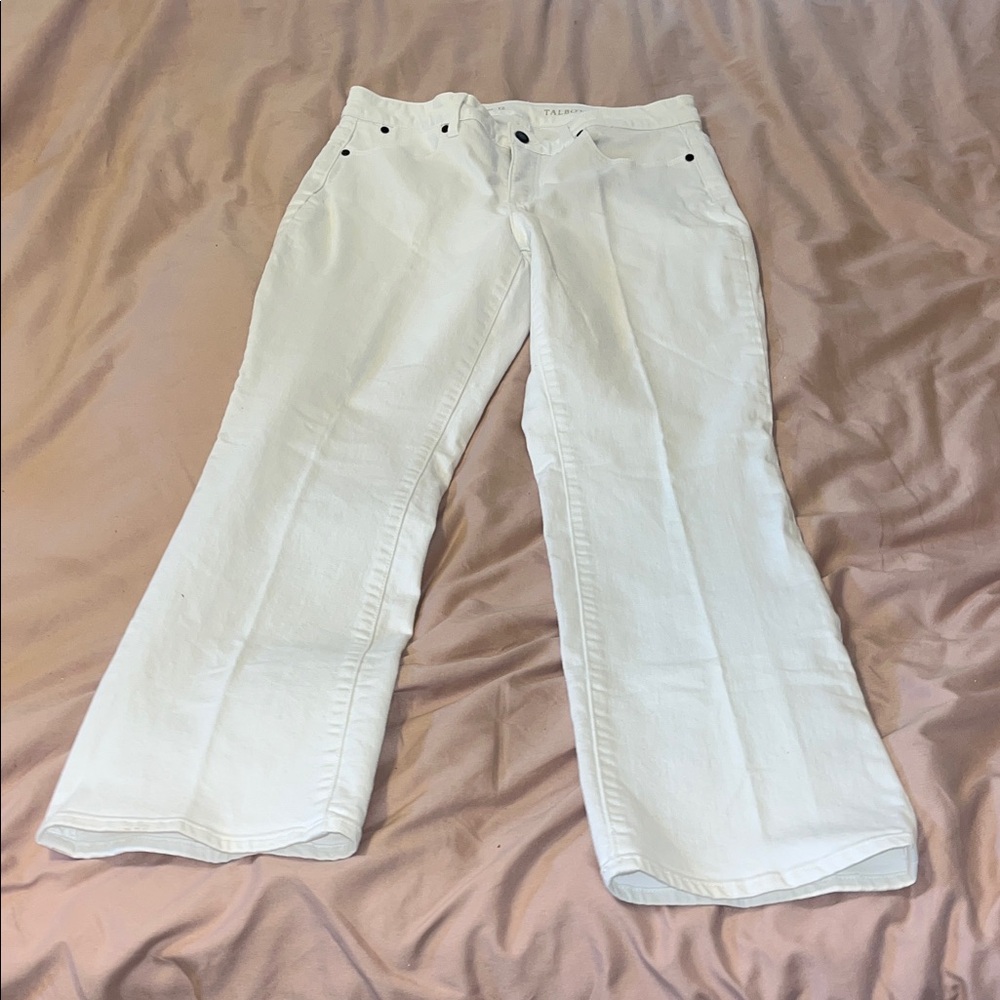 Talbots Women's Flare White Jeans